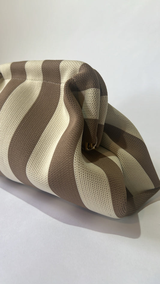 Pochette Stripe Sand
