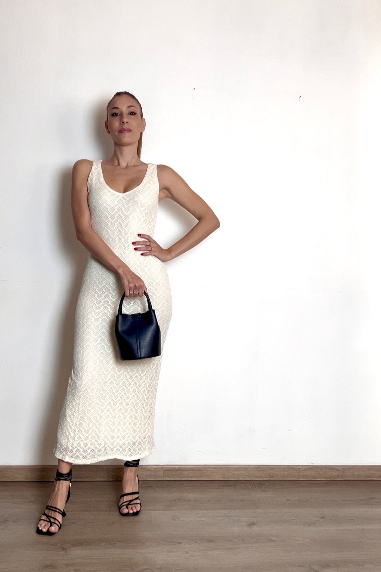 abito dress nero black longuette