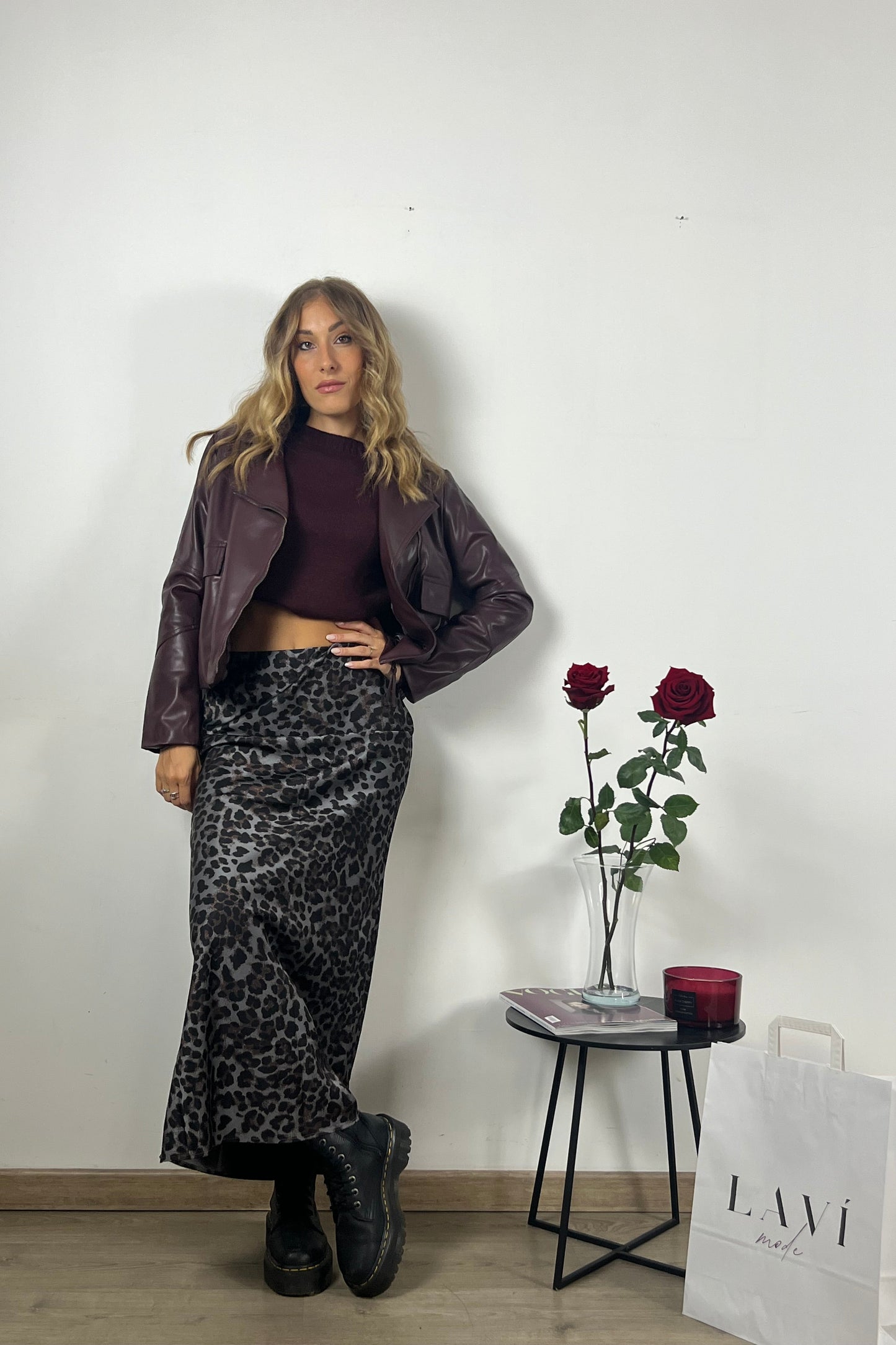 Faux leather jacket
