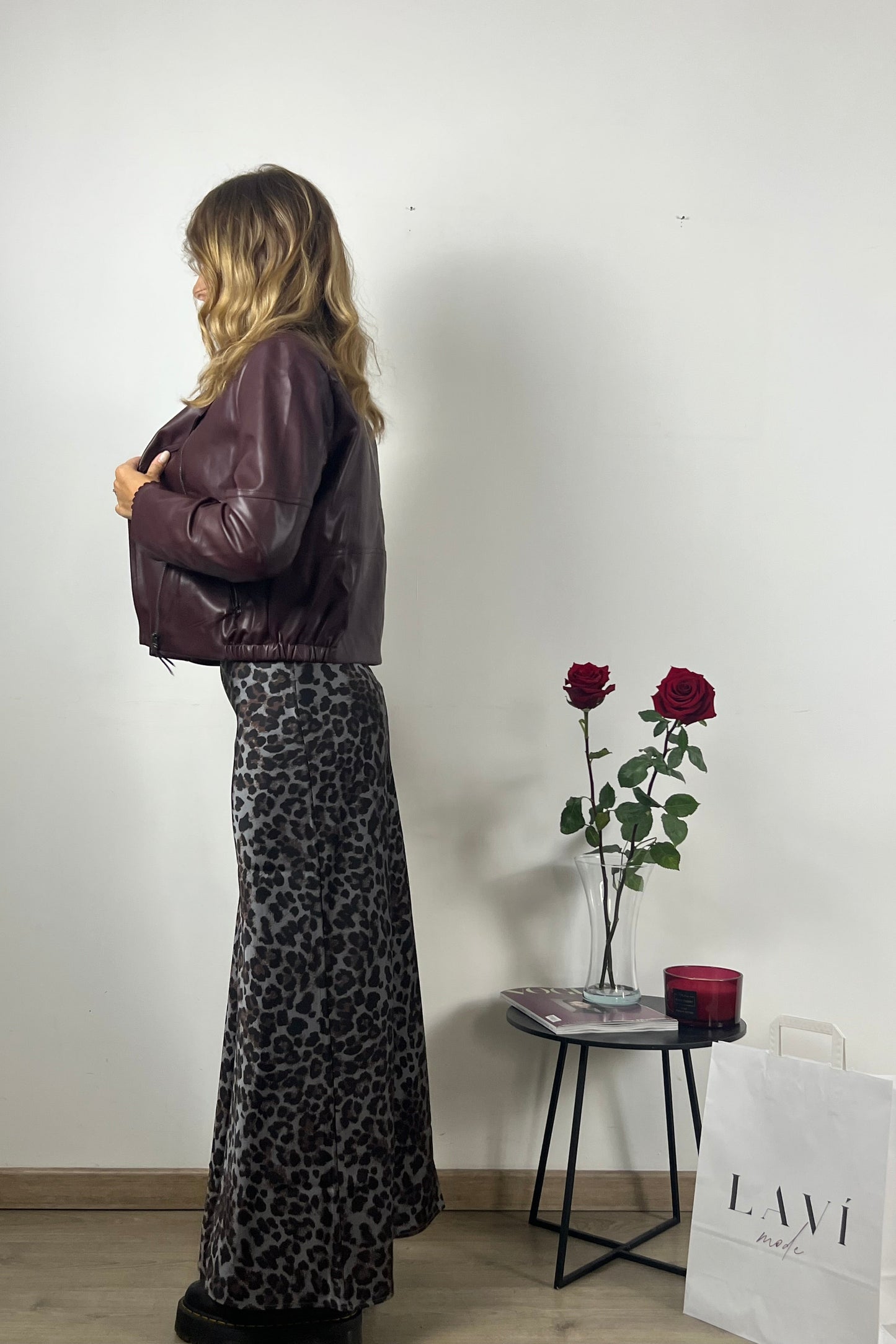 Faux leather jacket