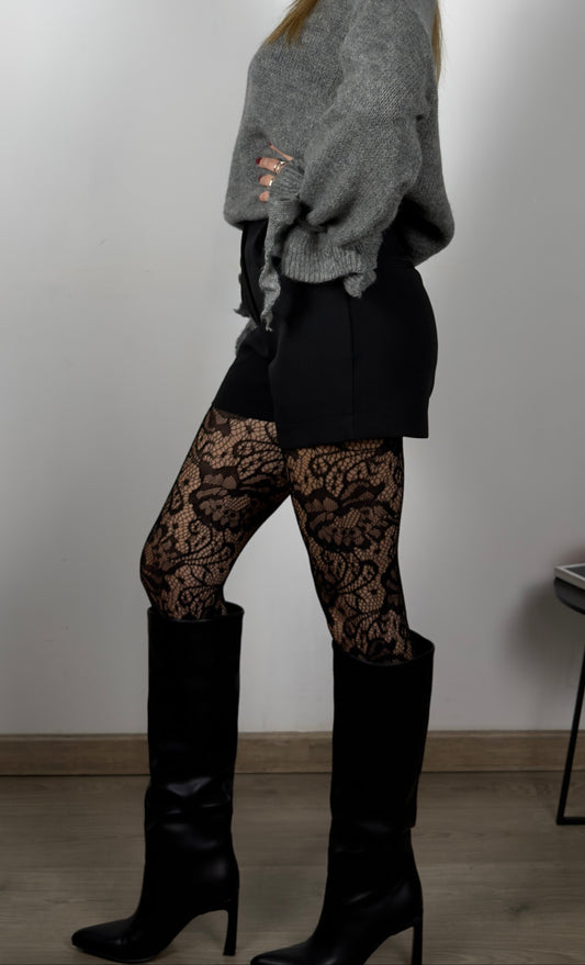 shorts sartoriali black