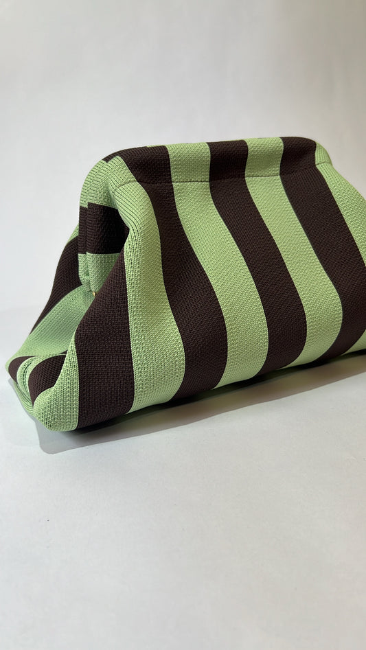Pochette Stripe Pistacchio