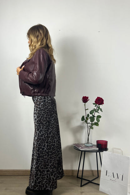 Faux leather jacket