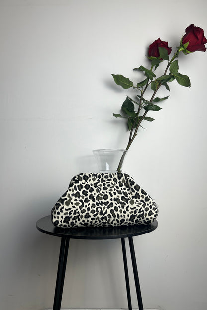 pochette animalier tessuto leopard